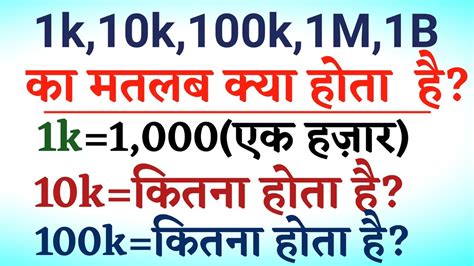 1m means in hindi|1k Means In Hindi .